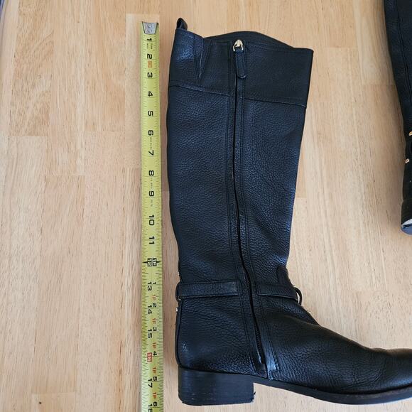 Tory Burch Women’s Marlene Riding Boot Sz 7.5M FLAWS - Picture 15 of 16